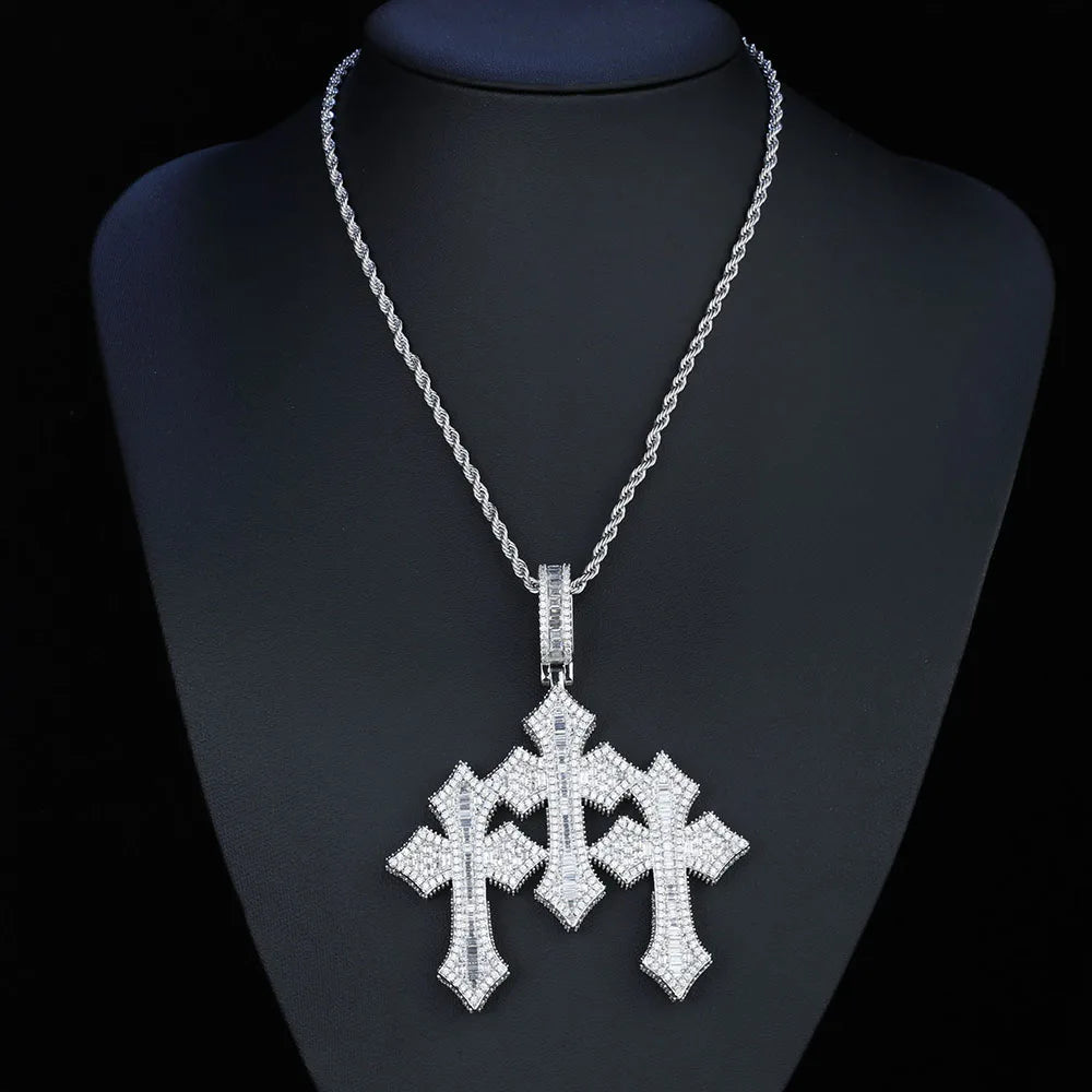 Triple Cross necklace