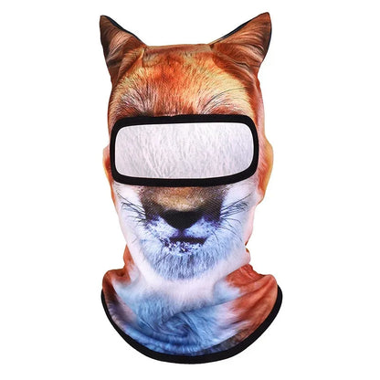 Grey Wolf Balaclava with Ears