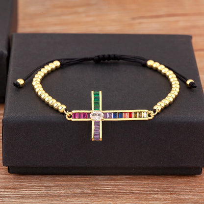 Zircon Cross Bracelet