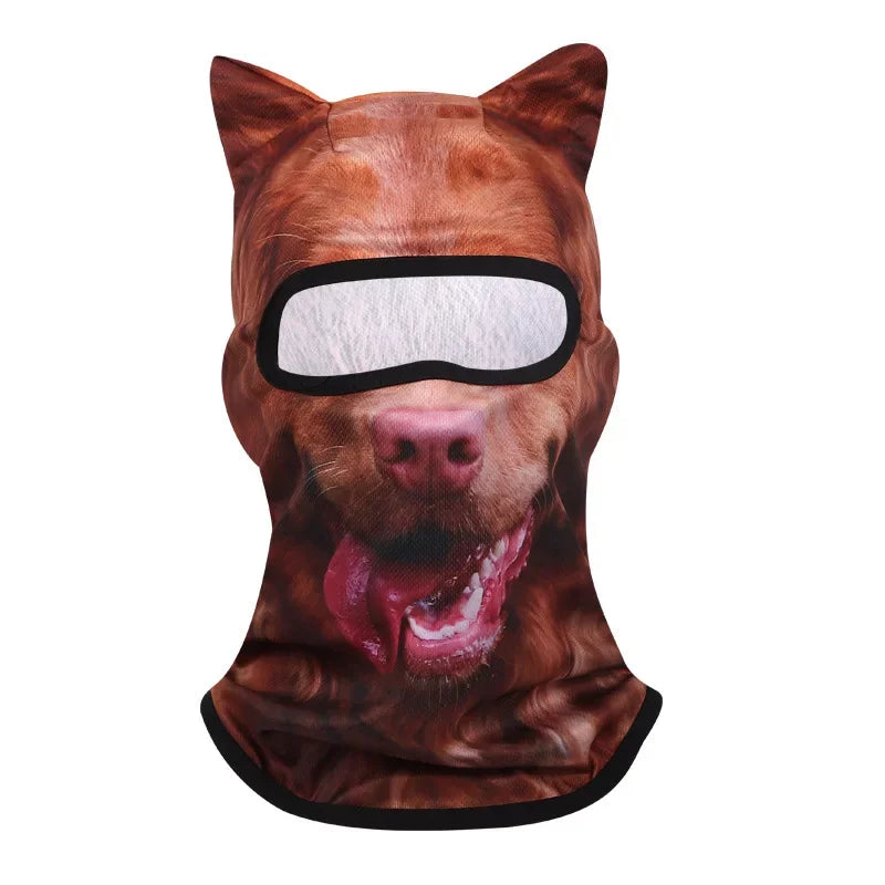 Purple Cat Balaclava with Ears