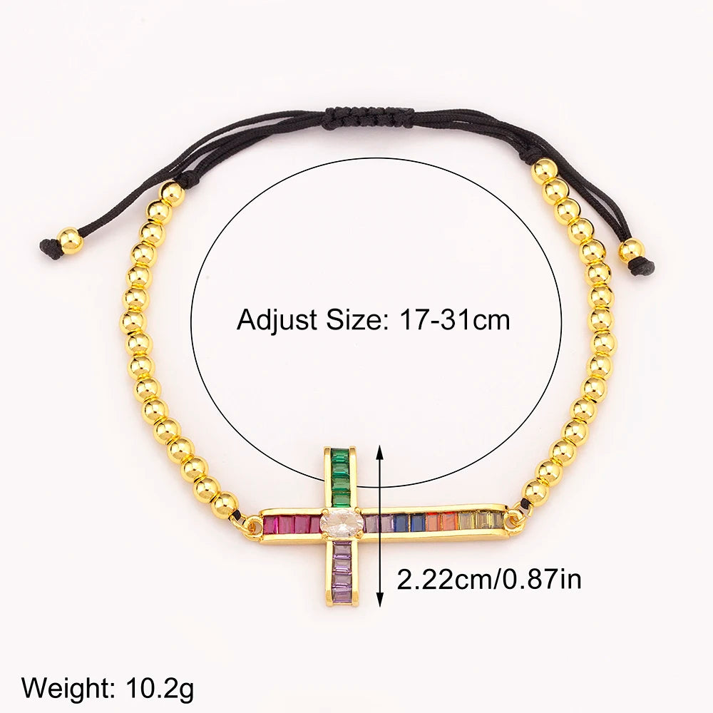 Zircon Cross Bracelet