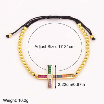 Zircon Cross Bracelet