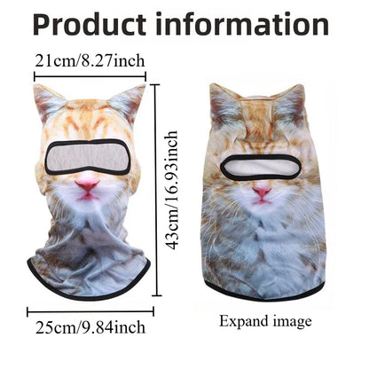 Grey Tabby Balaclava with Ears