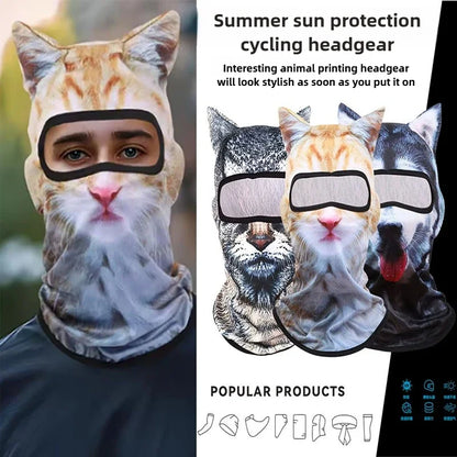Grey Tabby Balaclava with Ears