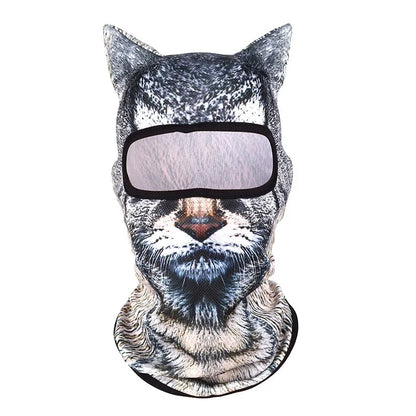 Grey Tabby Balaclava with Ears