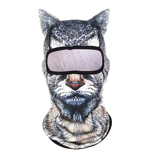 Grey Tabby Balaclava with Ears