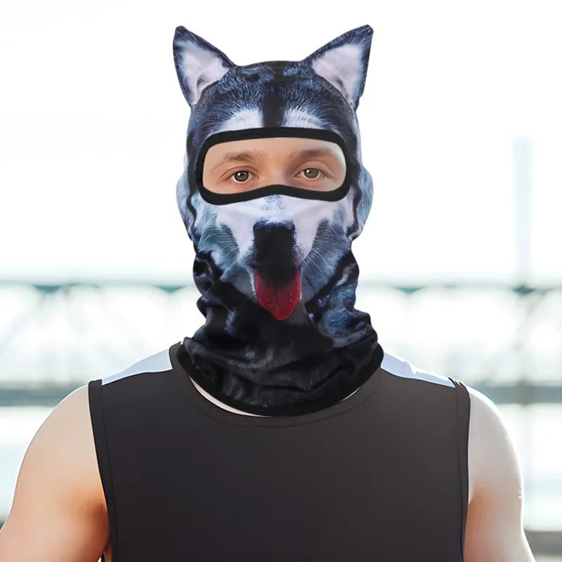 Grey Tabby Balaclava with Ears