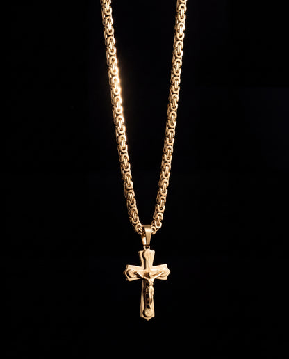 Jesus Cross Thick Chain Necklace