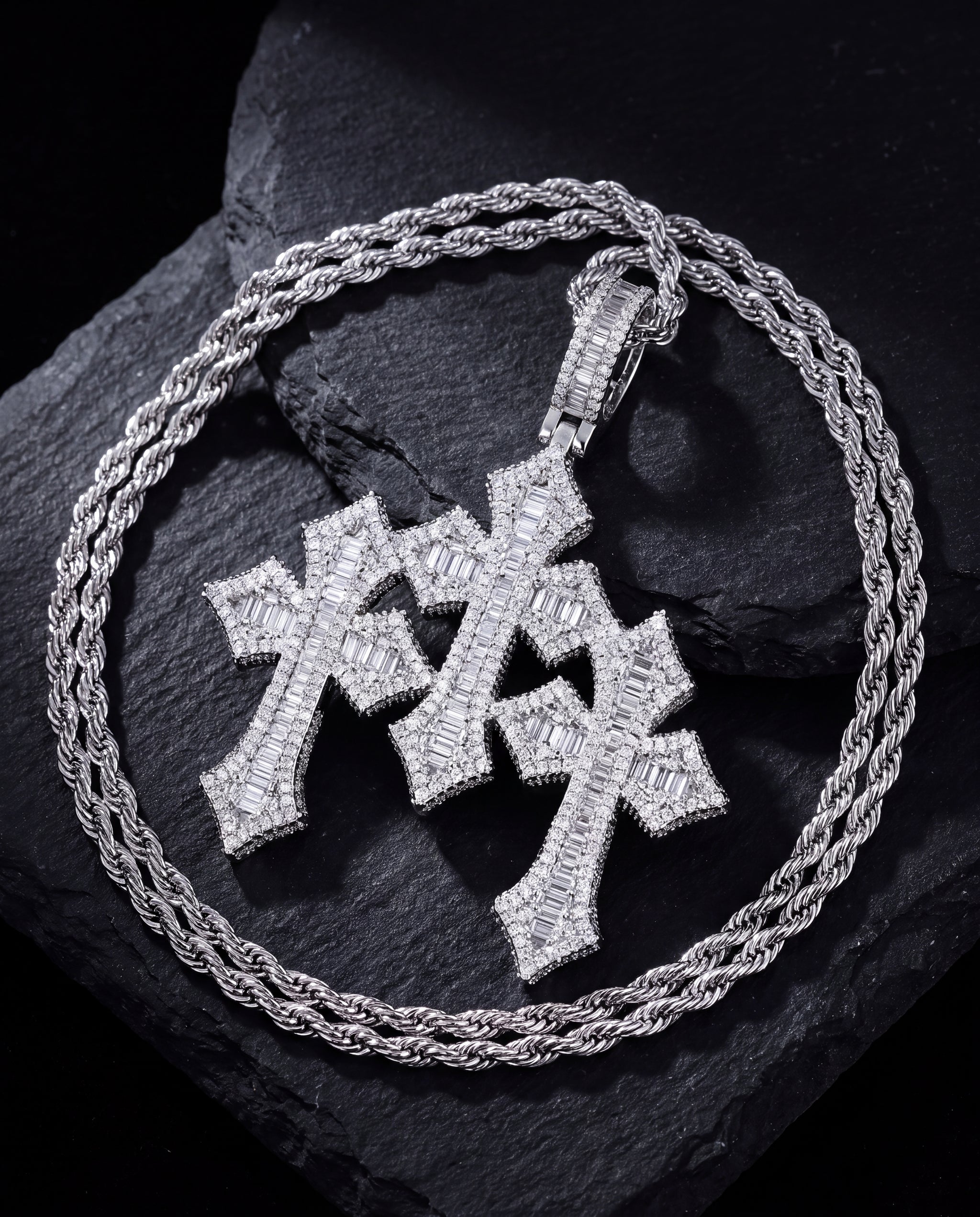 Triple Cross necklace