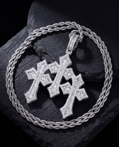 Triple Cross necklace