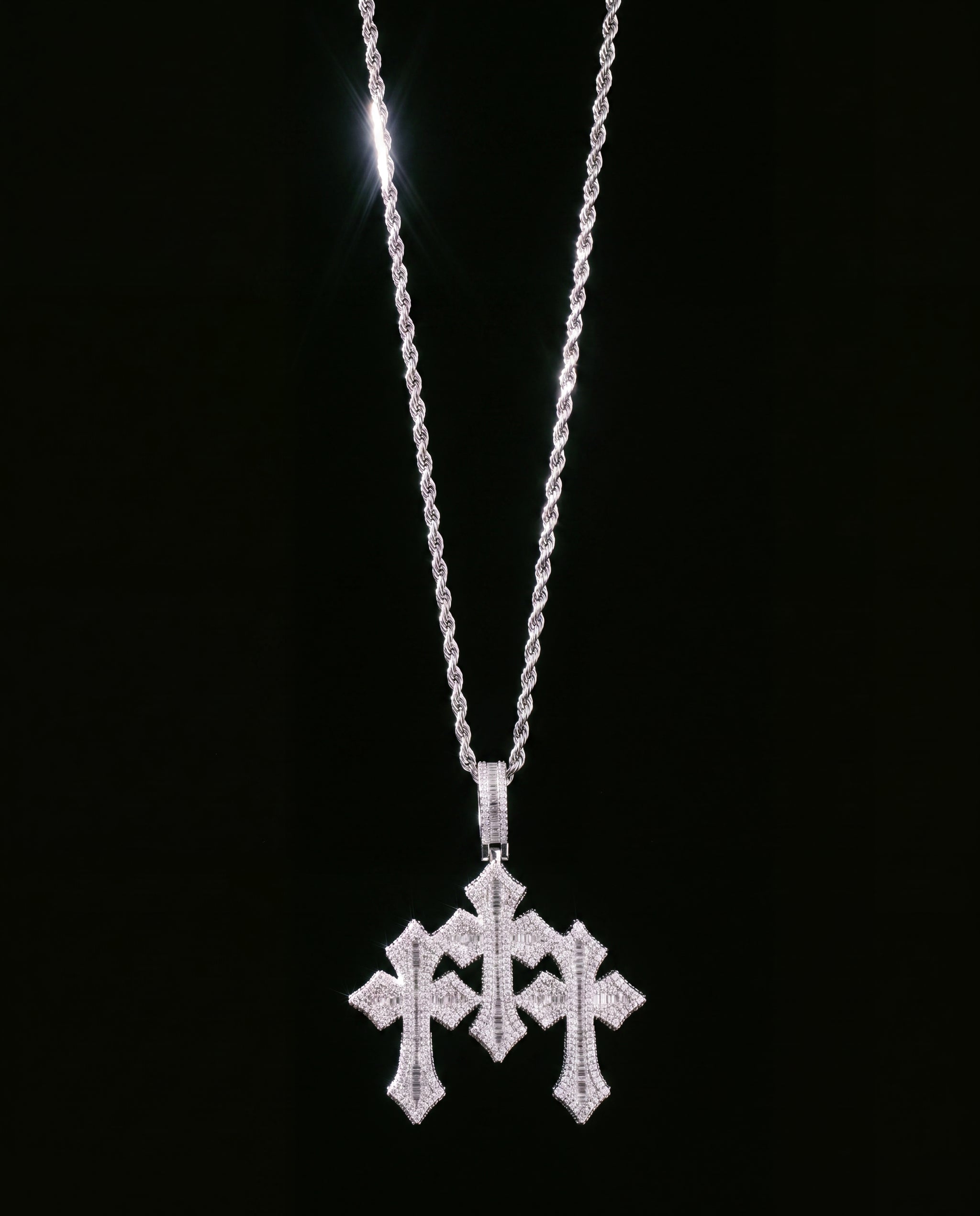 Triple Cross necklace
