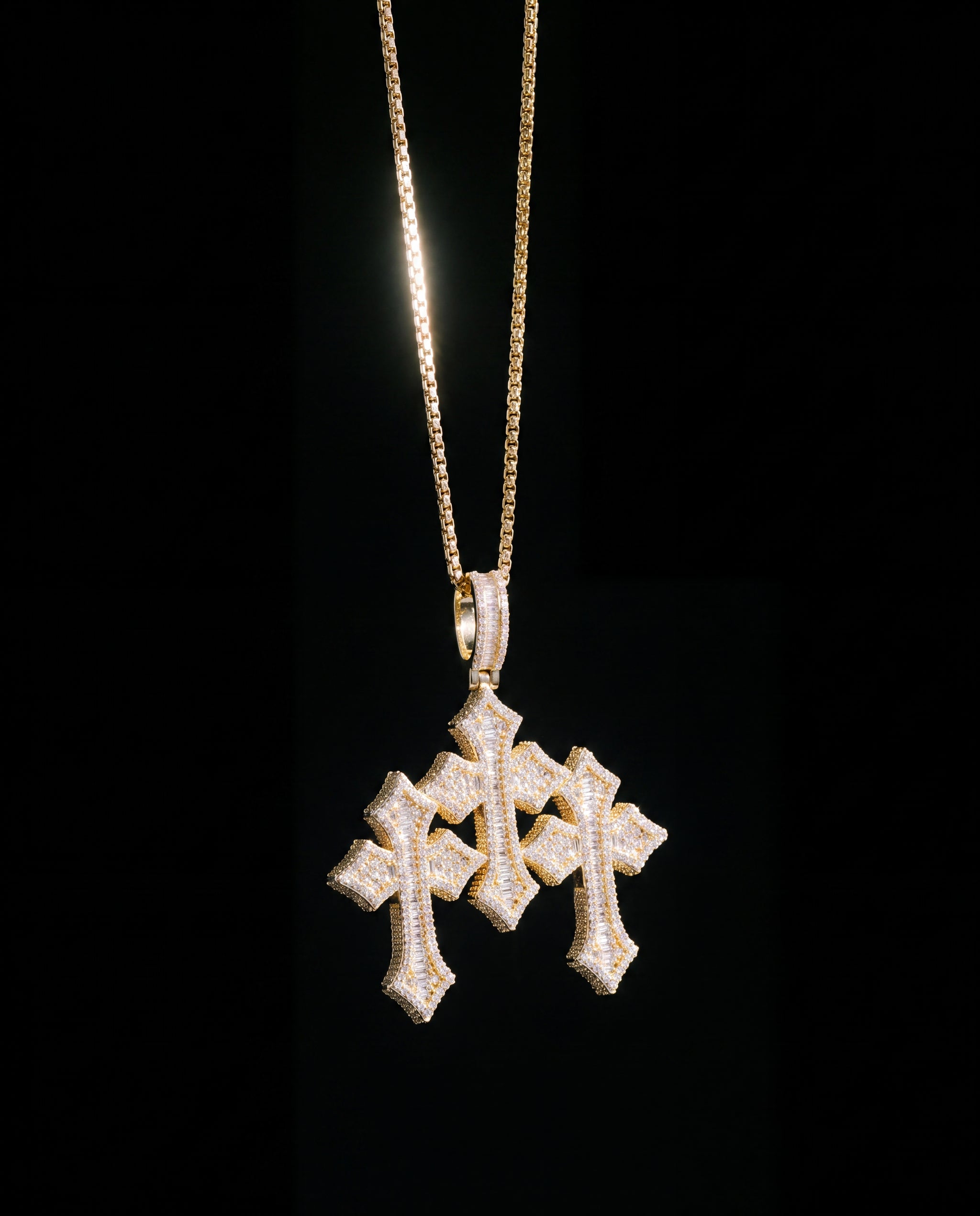 Triple Cross necklace