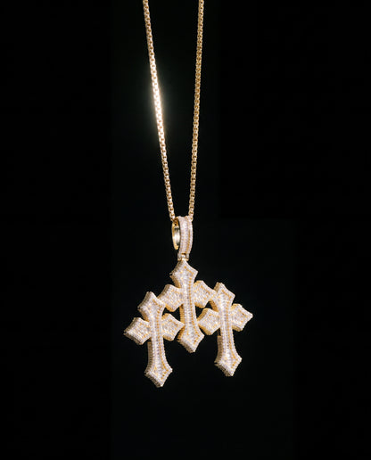 Triple Cross necklace