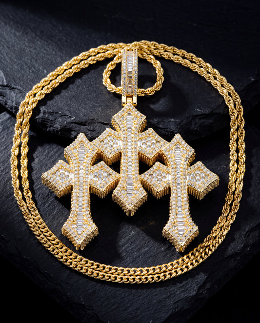 Triple Cross necklace