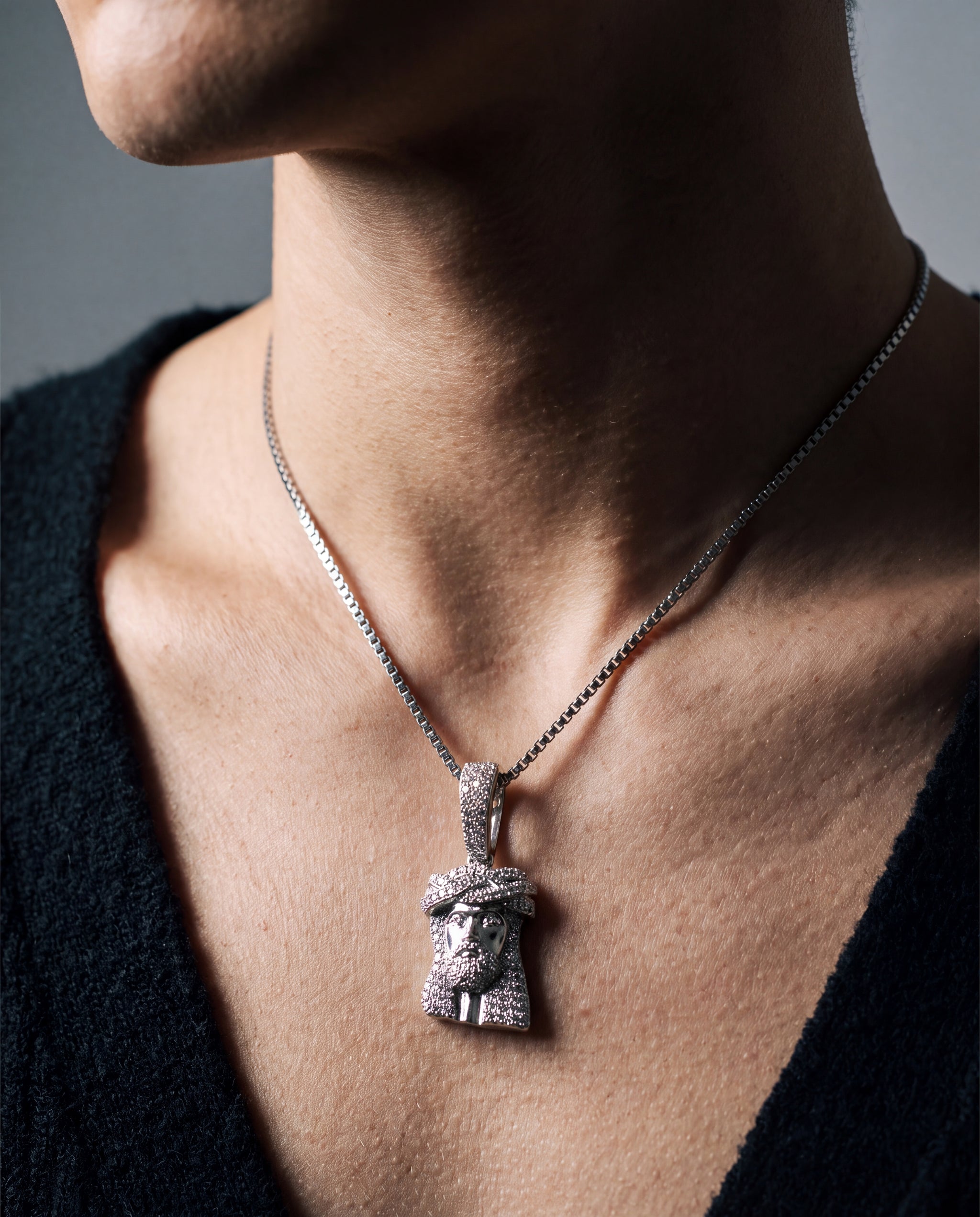 925 Sterling Silver Jesus Pendant