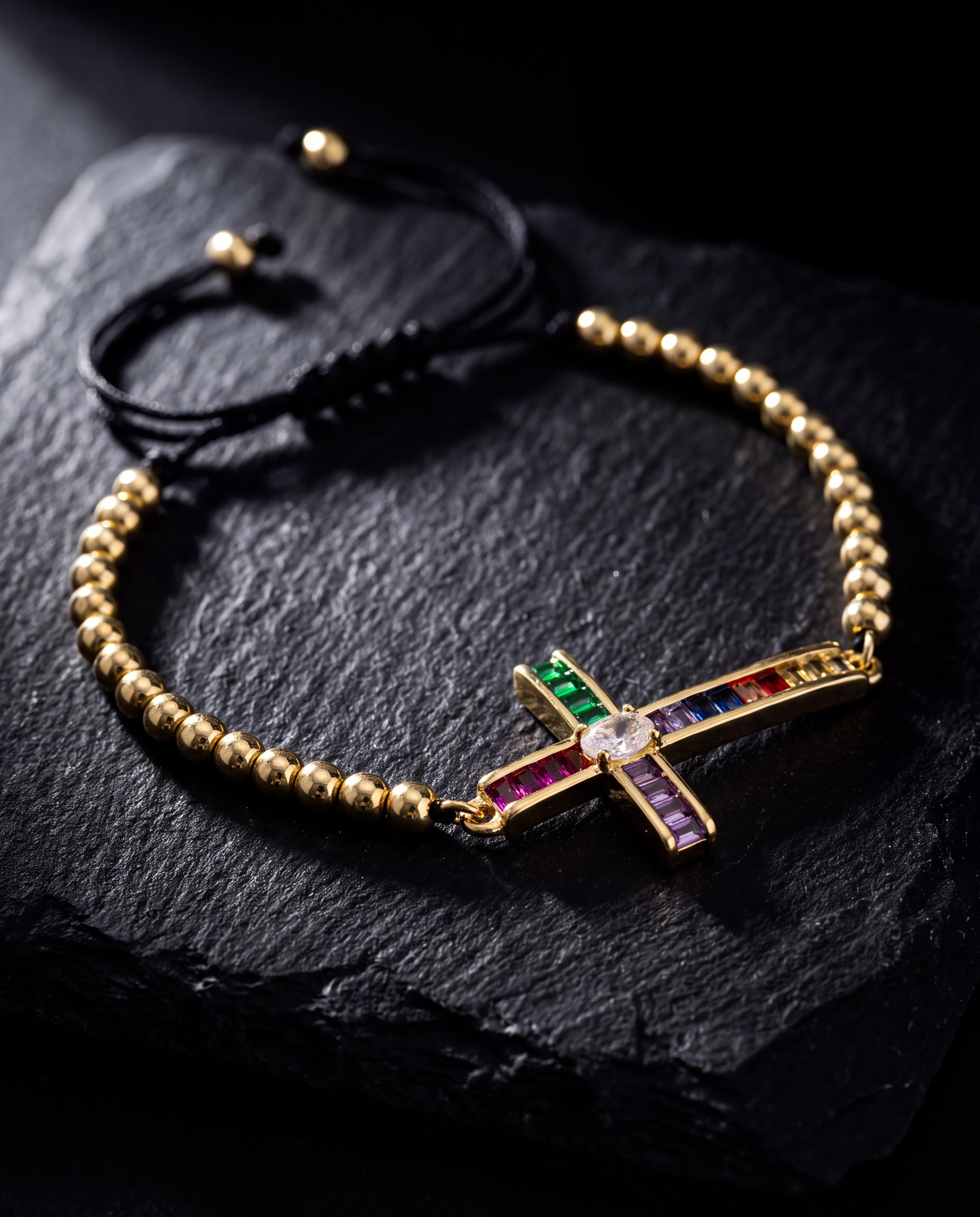 Zircon Cross Bracelet