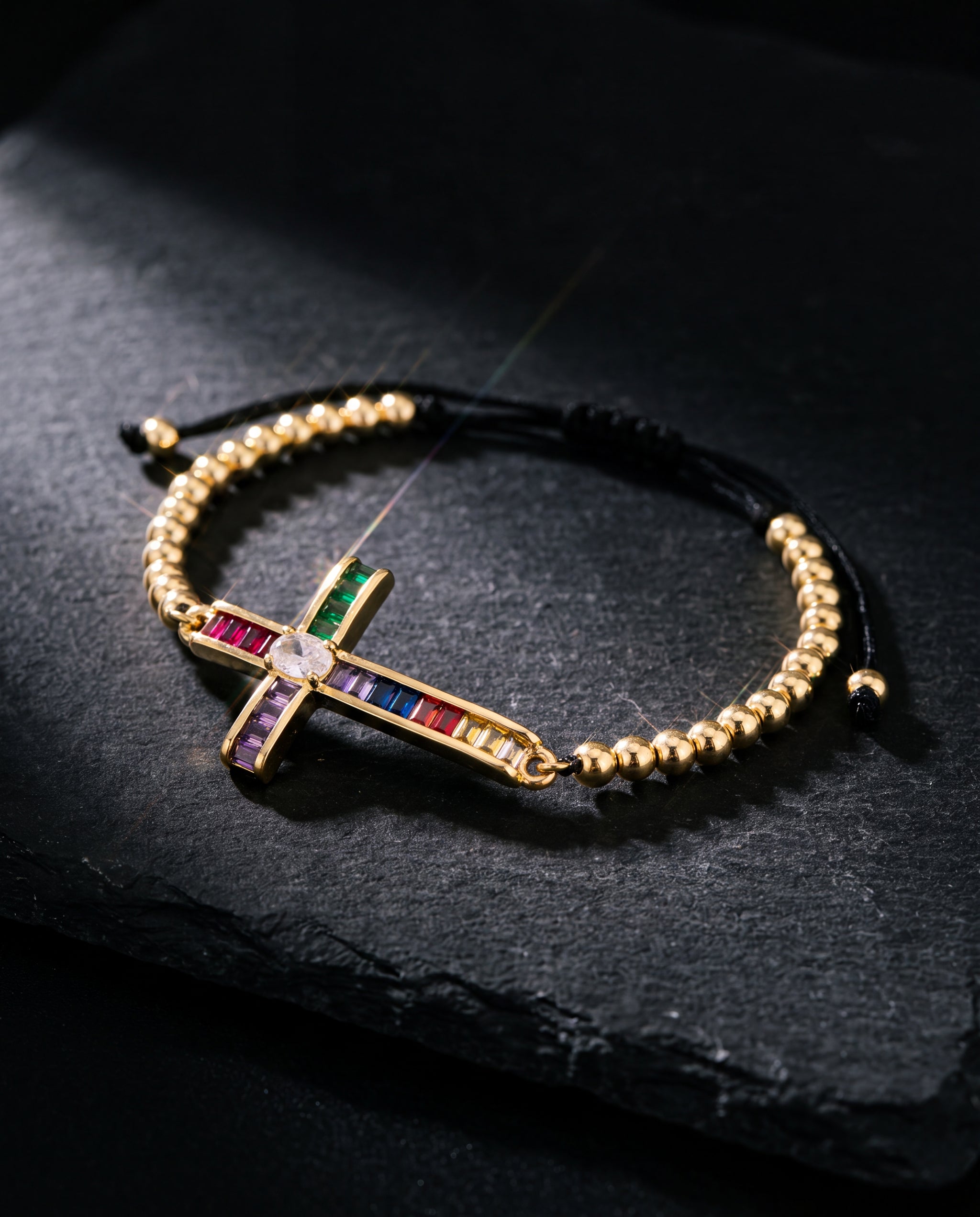 Zircon Cross Bracelet