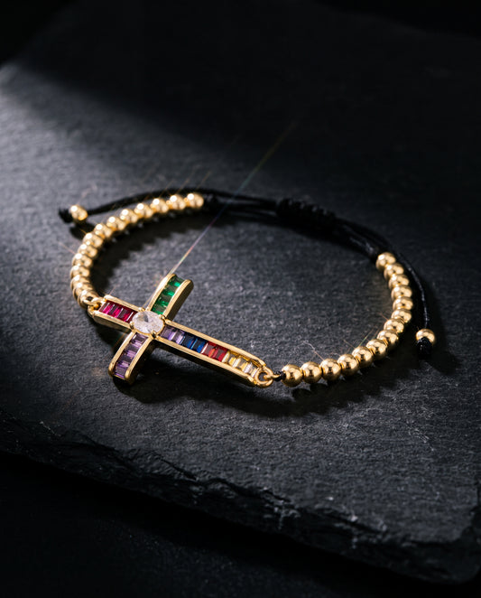 Zircon Cross Bracelet