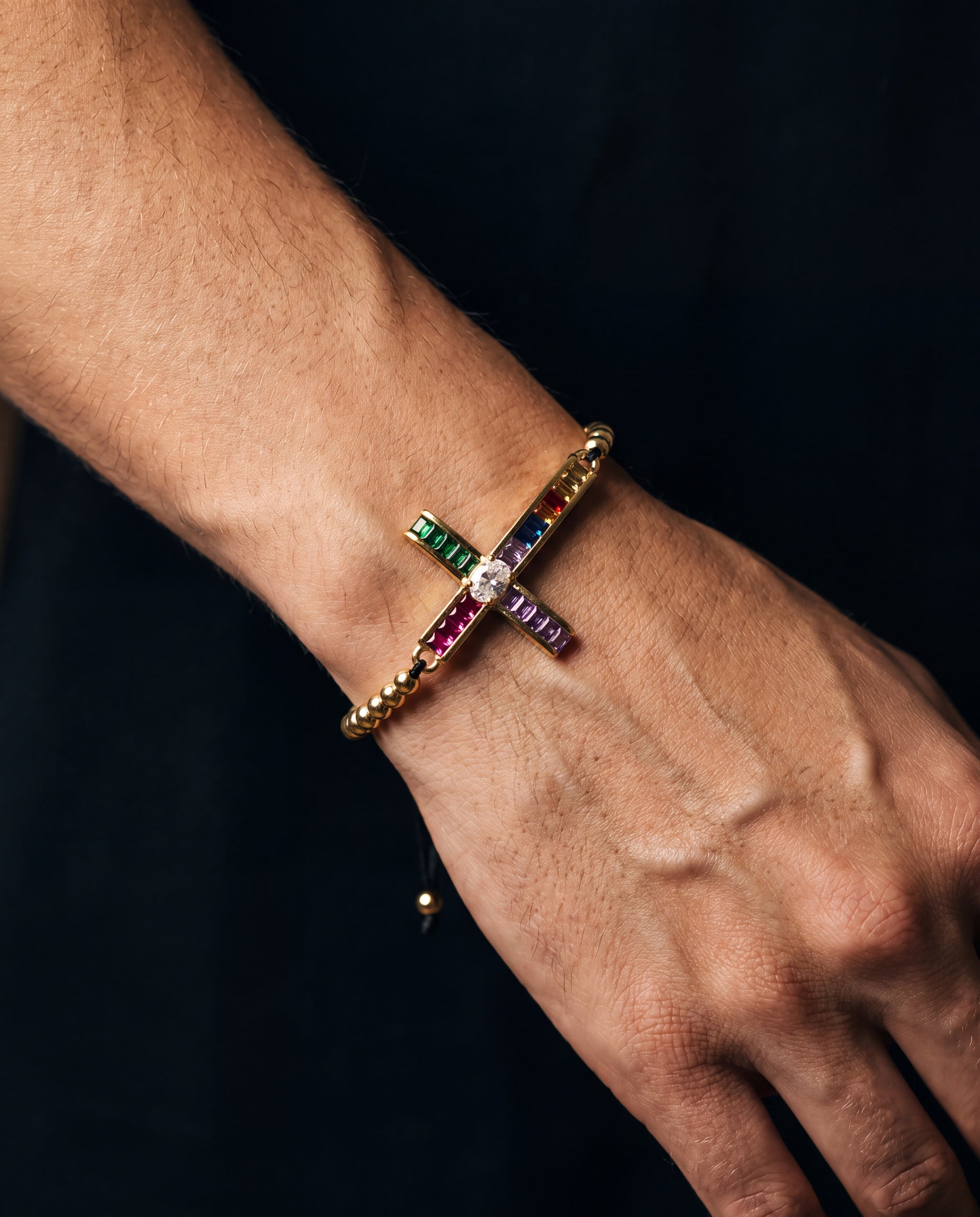 Zircon Cross Bracelet